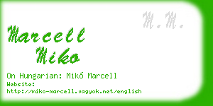 marcell miko business card