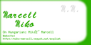 marcell miko business card